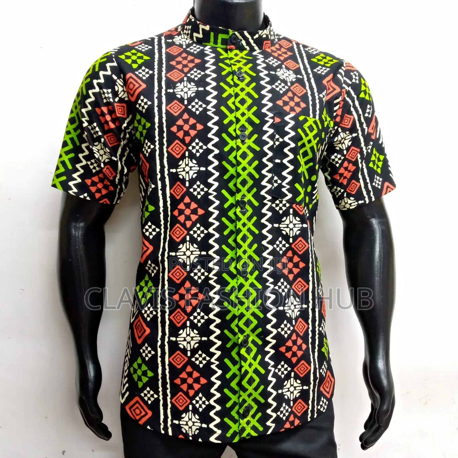Kitenge Men Shirt With Buttons All Down