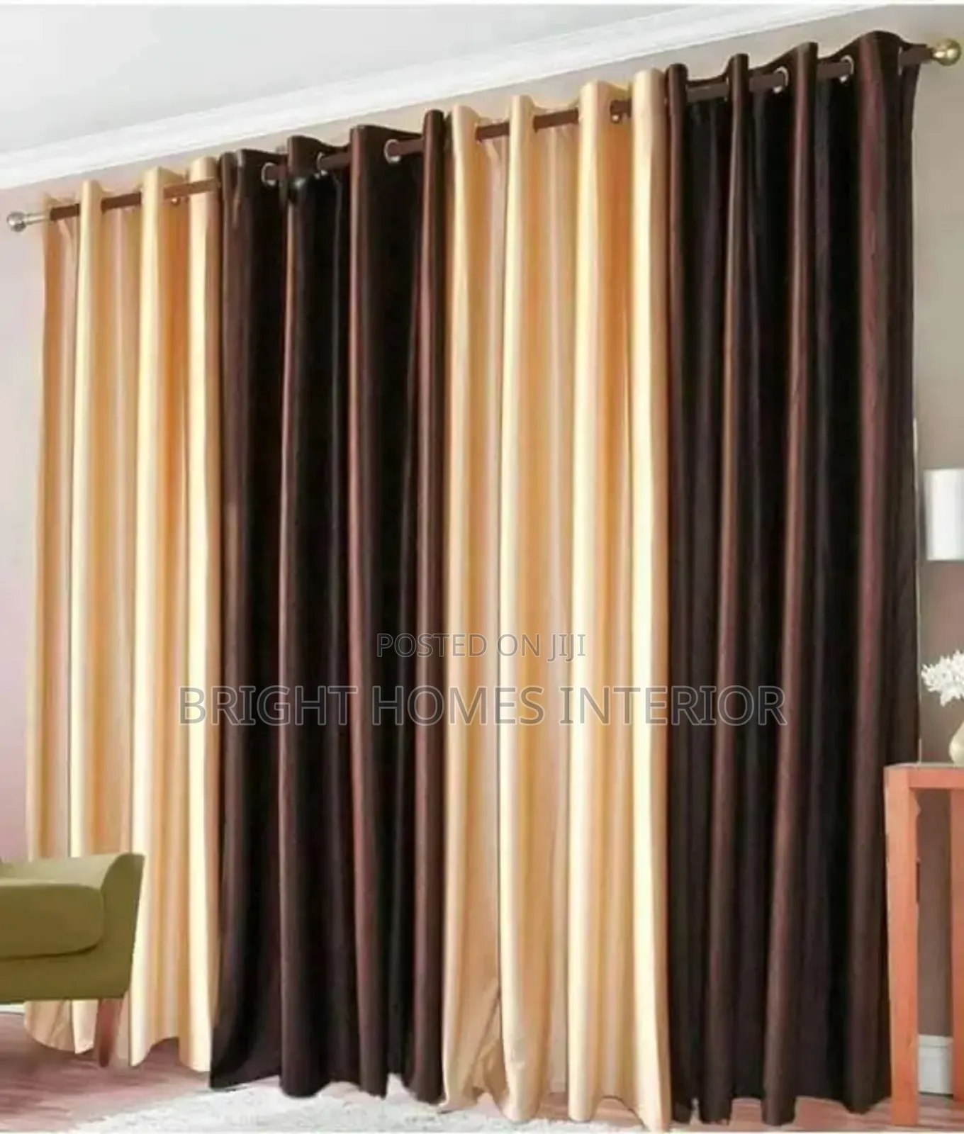 Chocolate Tailor Made Curtain Available