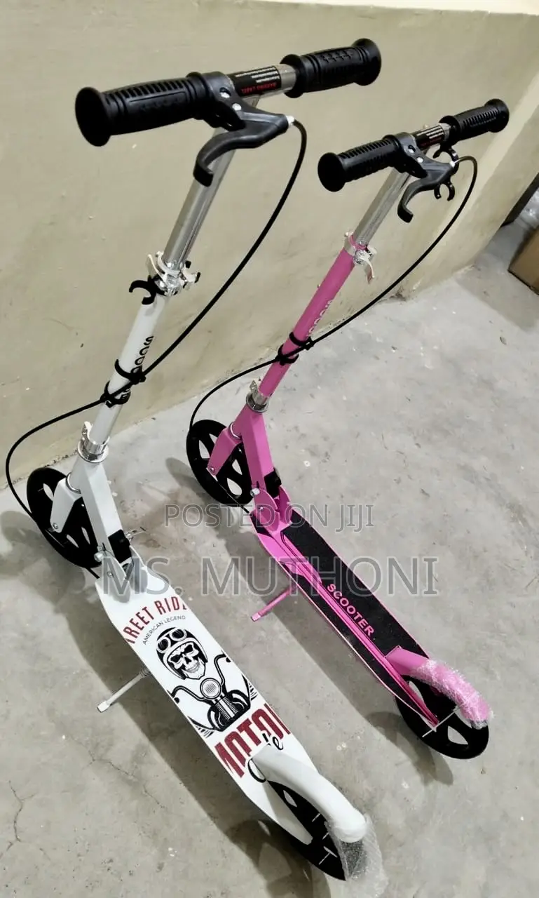Foldable Kick Scooters With Big Wheels Hand Brake Scooter