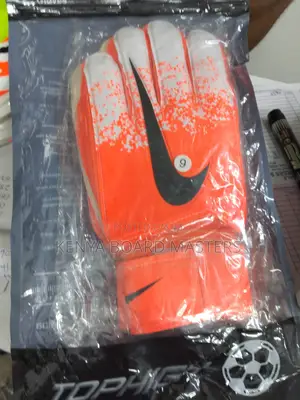 Orange Goalkeeper Gloves for Adults Size 9