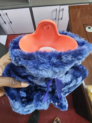 Blue Faux Fur Hot Water Bottle 2ltrs