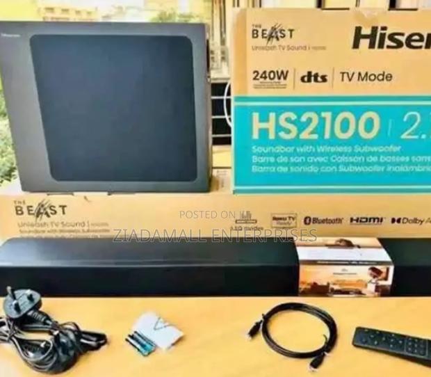 Hs2100 Hisense 240watts Soundbar - main view