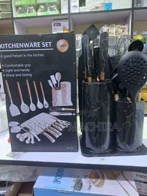 25pcs Silicone Kitchenware Cooking Set Marble Black or White