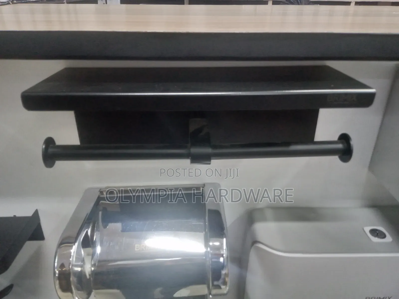 Brimix Double Tissue Holder (Black)