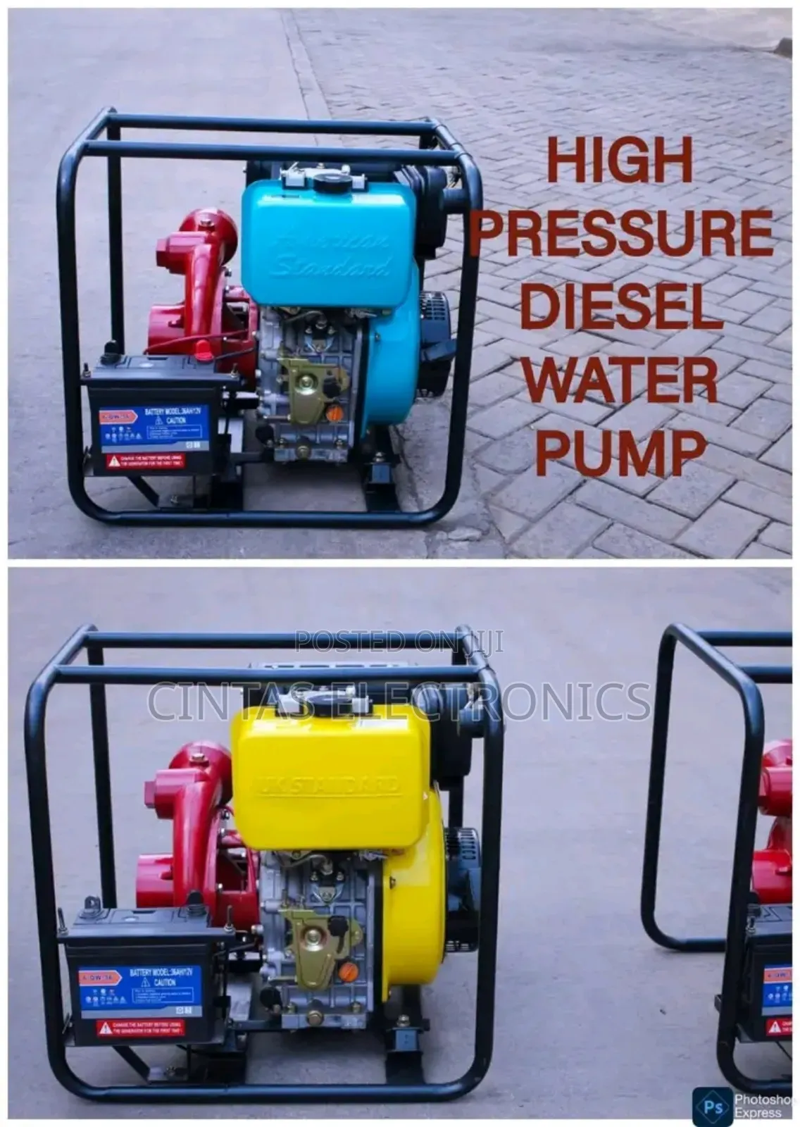 Keystart High Pressure Diesel Water Pump