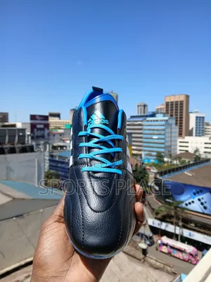 Adidas Lightweight Black and Blue Football Boots
