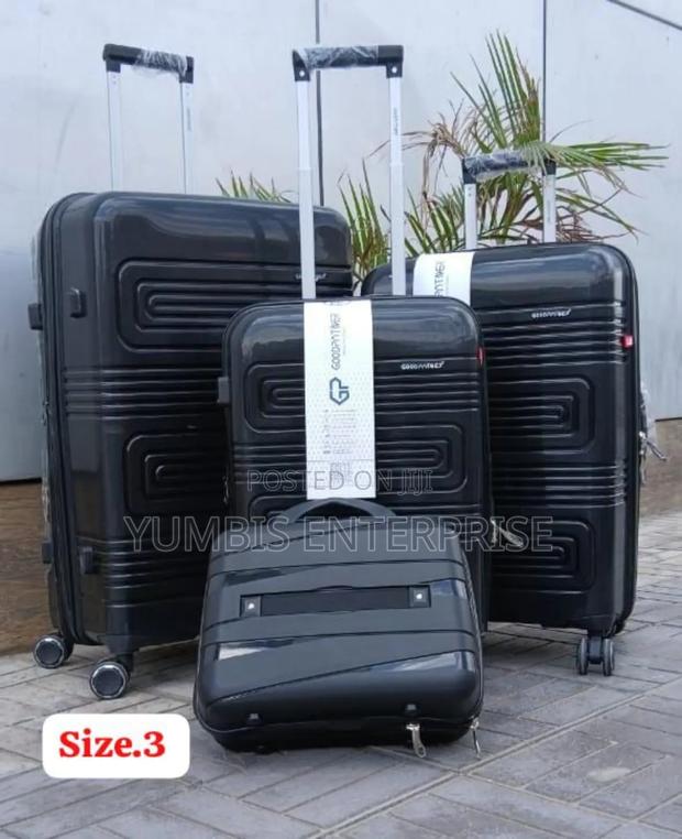 Size 3 of 4 in 1 Rubber Unbreakable Suitcase Pink, Black