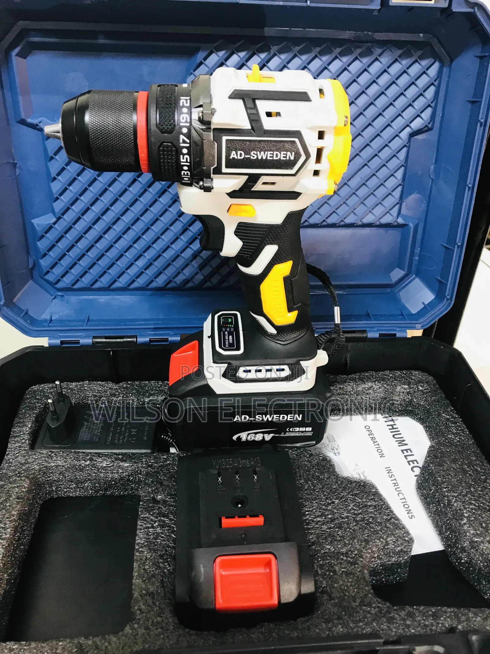 Ad-Sweden Brushless Drill. 168v