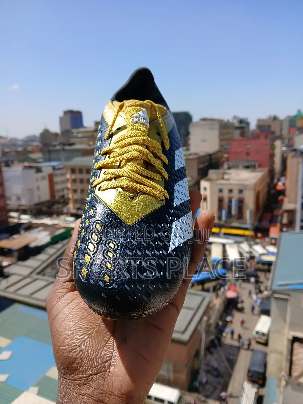 New Black and Gold Predator Football Boots.