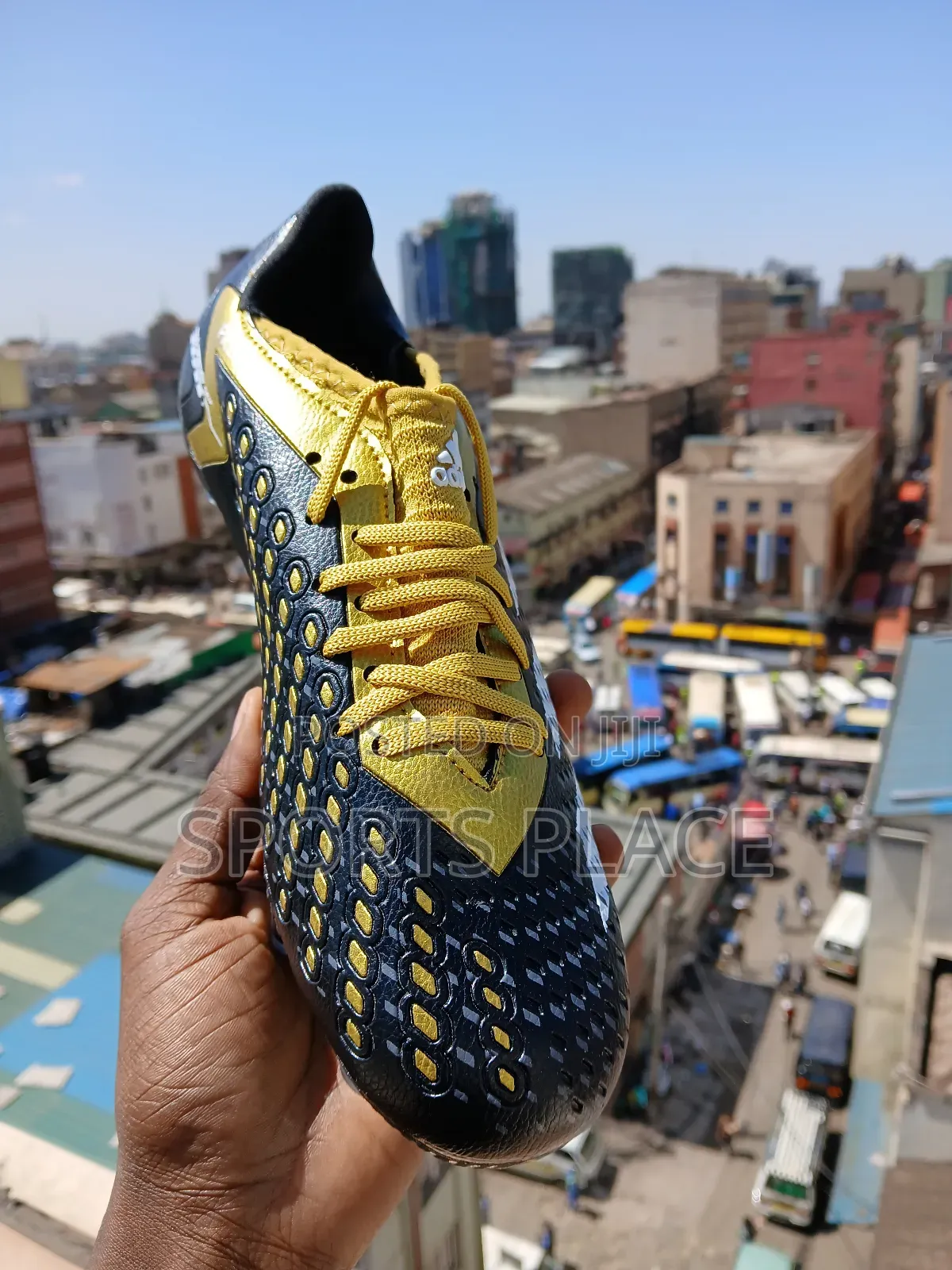 New Black and Gold Predator Football Boots.
