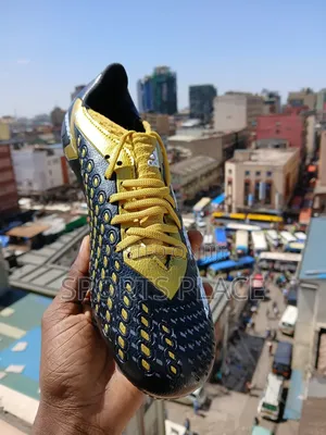 New Black and Gold Predator Football Boots.