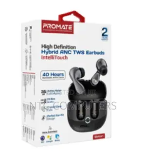 Promate High-Definition Hybrid Anc TWS Earbuds With Intelli