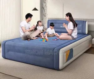 Big Size 203*152*36cm 5*6 Inflatable Air Bed With Head Rest