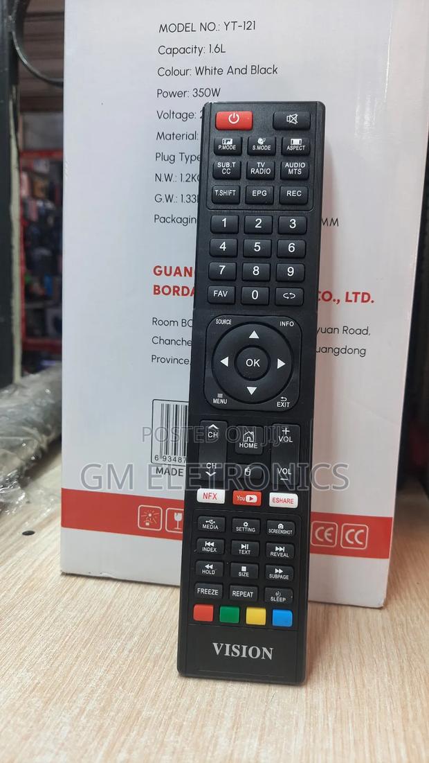 Vision Plus 50′′ Smart Tv Remote Control + Batteries. - main view
