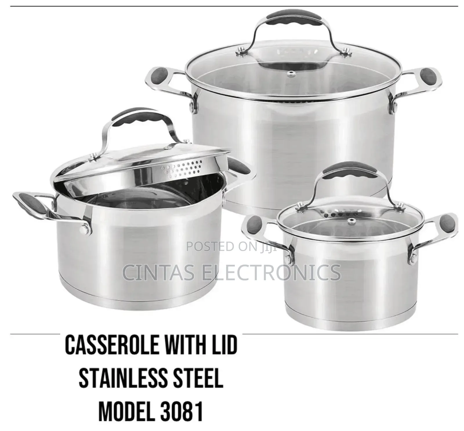 Casselore With Lid Stainless Steel Sufurias