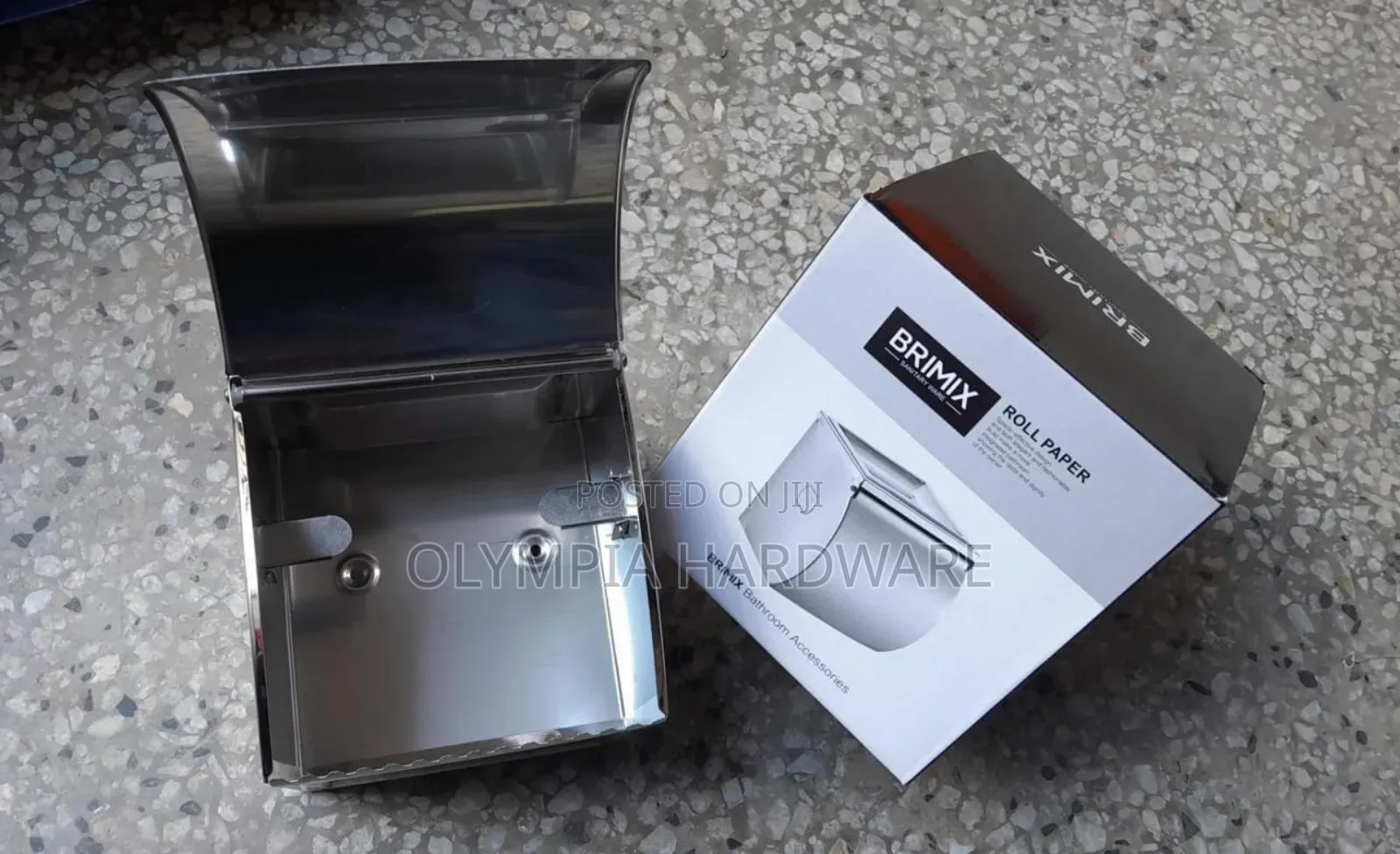 Brimix Tissue Holder Silver