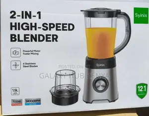 Syinix 2in1 Blender With Safety Lock Switch