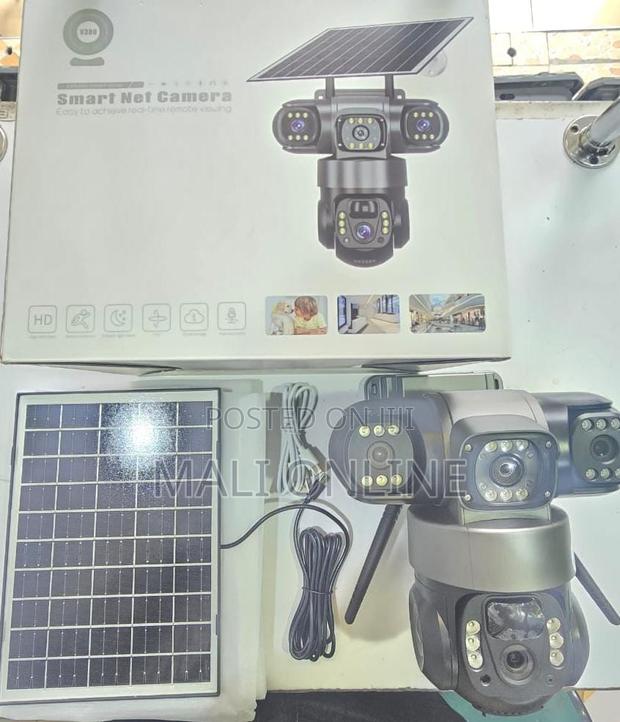 15mp 3-lens4g Solar Security Camera V380pro Outdoor Ptz Cctv