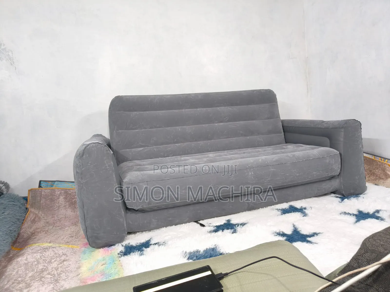 3 Seater Intex Pull Out Sofa With Electric Pump