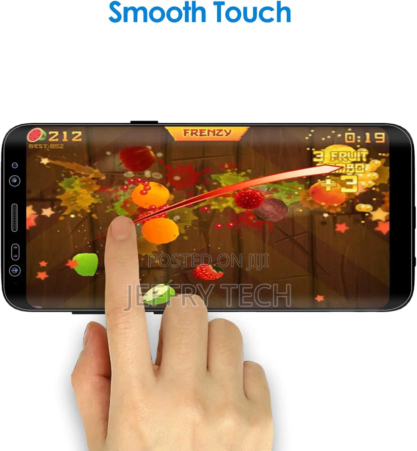 Jetech Screen Protector for Galaxy S8 /S9 Fingerprint Works