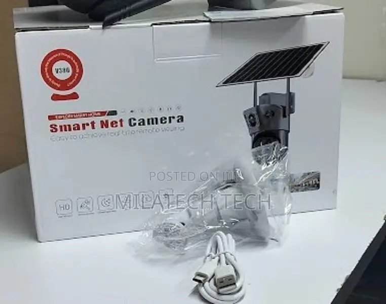 V380 Dual Lens Smart Net Camera Solar Powered