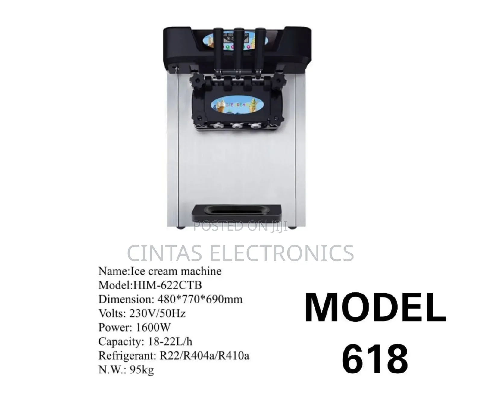 Ice Cream Machine 1600watts