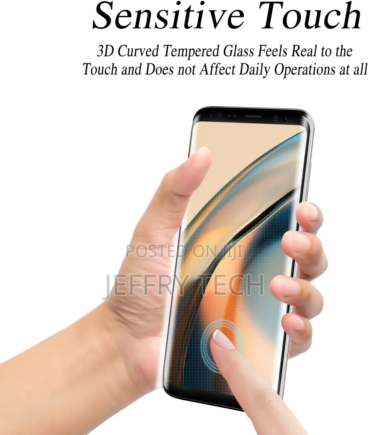 Maytobe Glass Protector for Galaxy S8 Plus Fingerprint Works