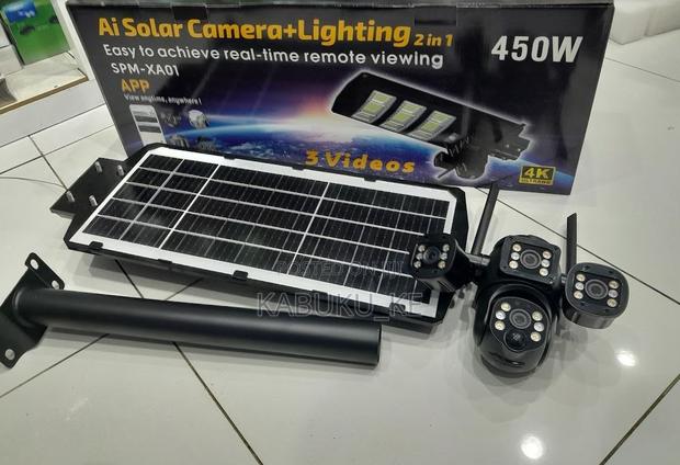 450w Ai Solar Camera Street Light With Remote Monitoring