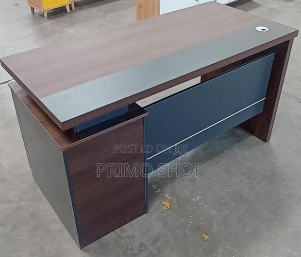 Office Desk; 140cm Edge-Protected Design Office Desk - thumbnail 4