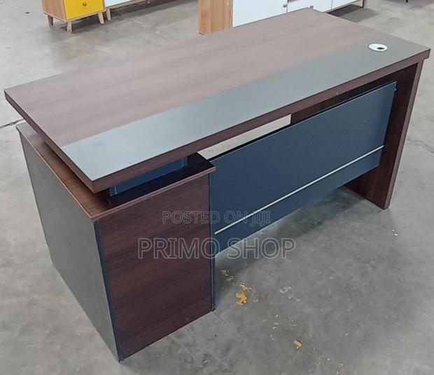 Office Desk; 140cm Edge-Protected Design Office Desk - thumbnail 5