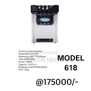 Ice Cream Machine 1600w (18-22l/H)