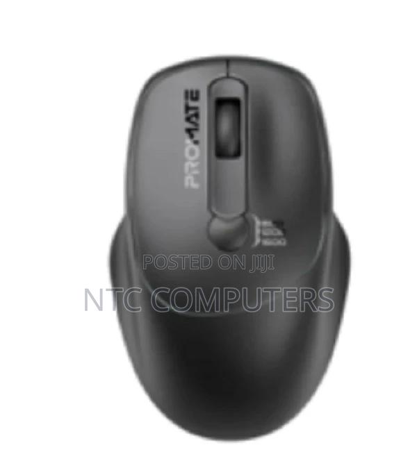 Promate Ezgrip 16000dpi Ambidextrous Wireless Mouse, Black