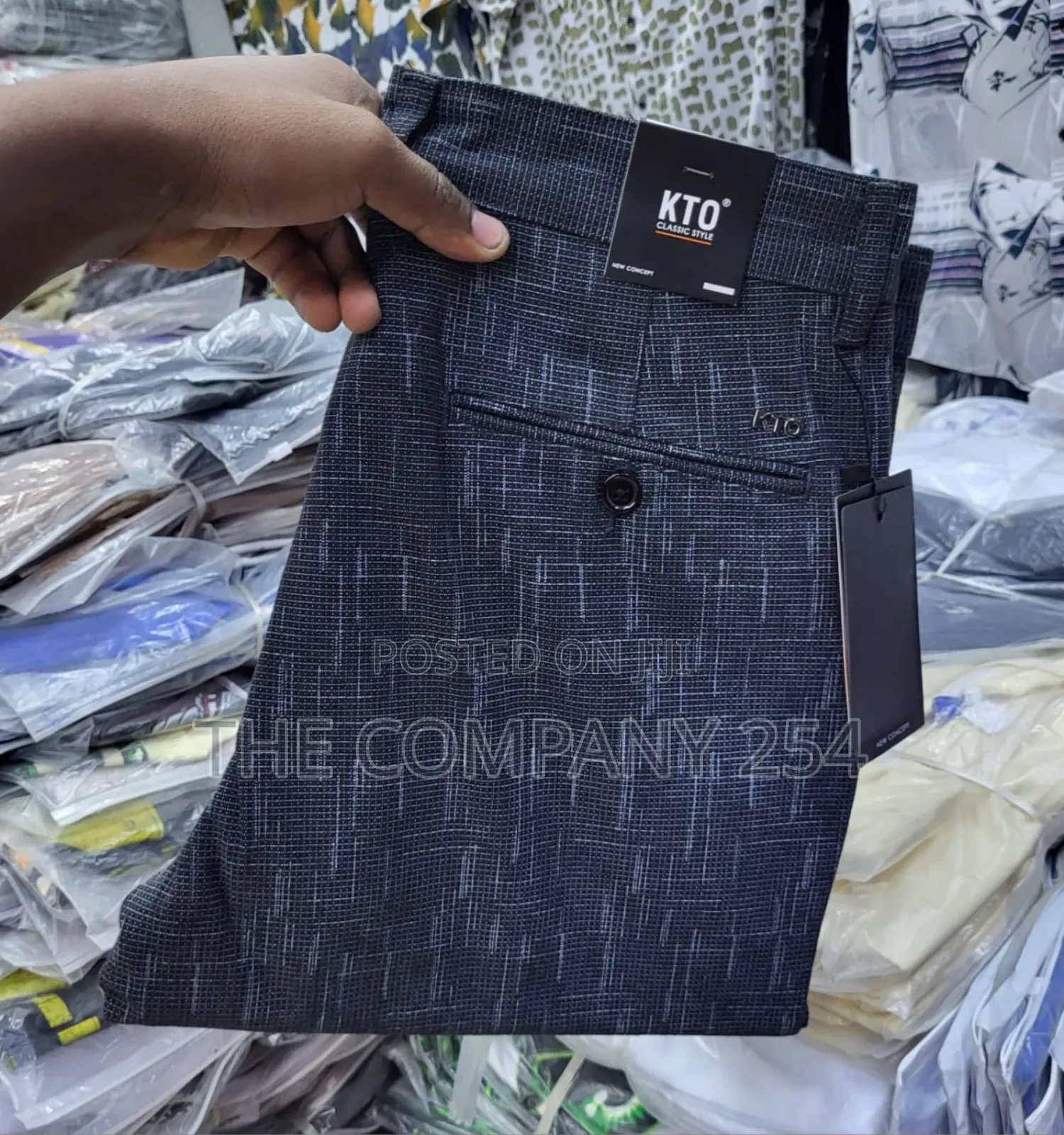 K.T.O Men's Official Semi Casual Khaki Pants Trousers