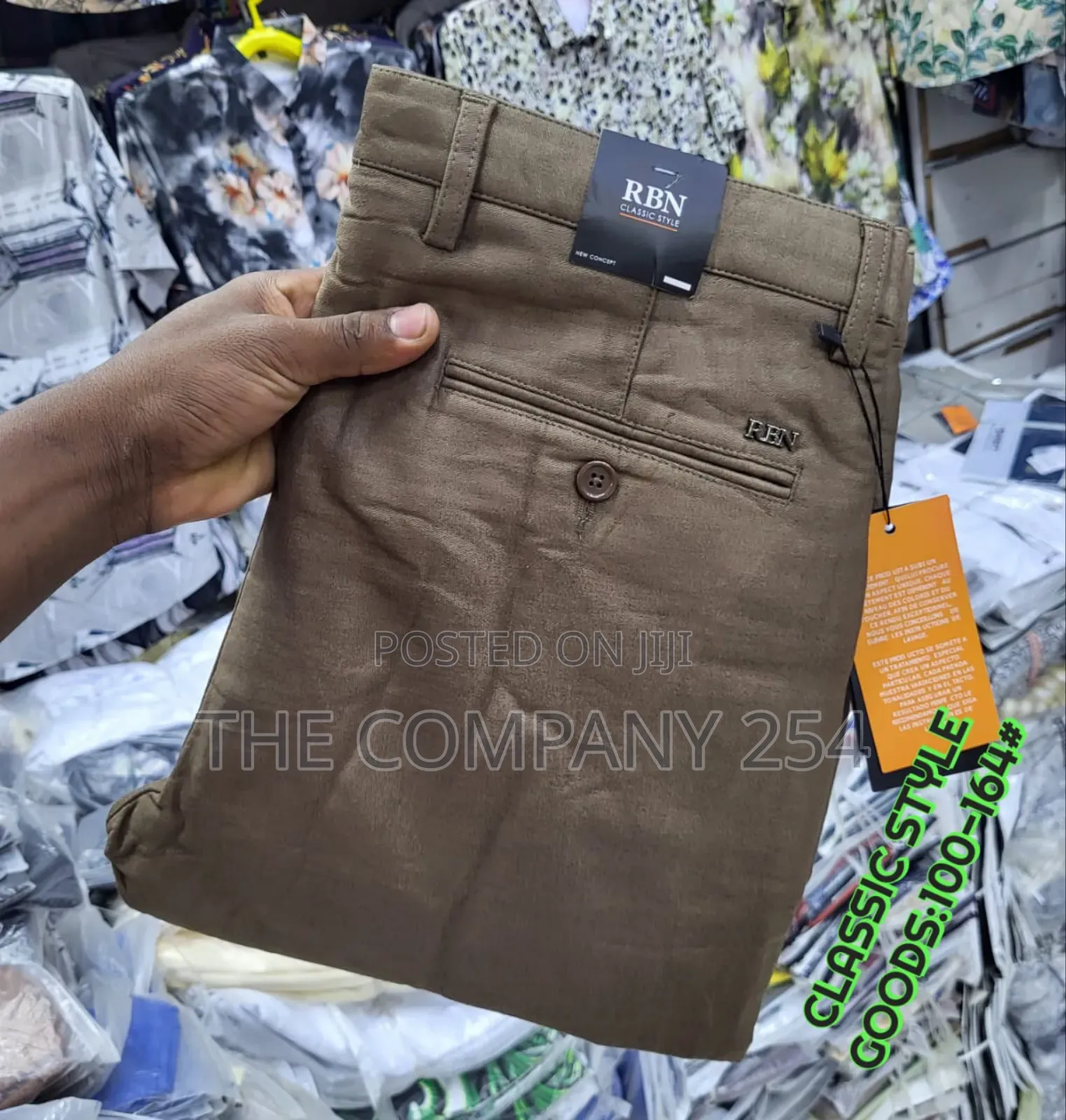 K.T.O Men's Official Semi Casual Khaki Pants Trousers