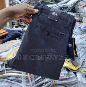 K.T.O Men's Official Semi Casual Khaki Pants Trousers
