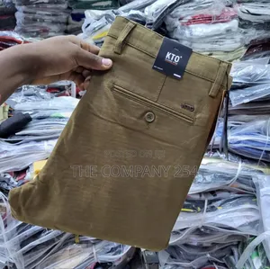K.T.O Men's Official Semi Casual Khaki Pants Trousers