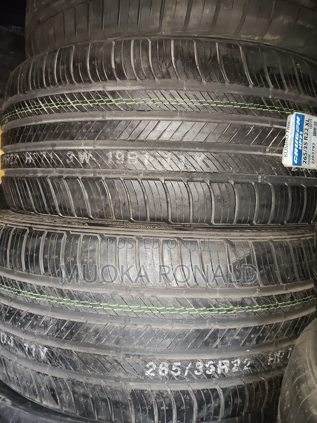 265/35r22 Kumho Tyre Made in Korea
