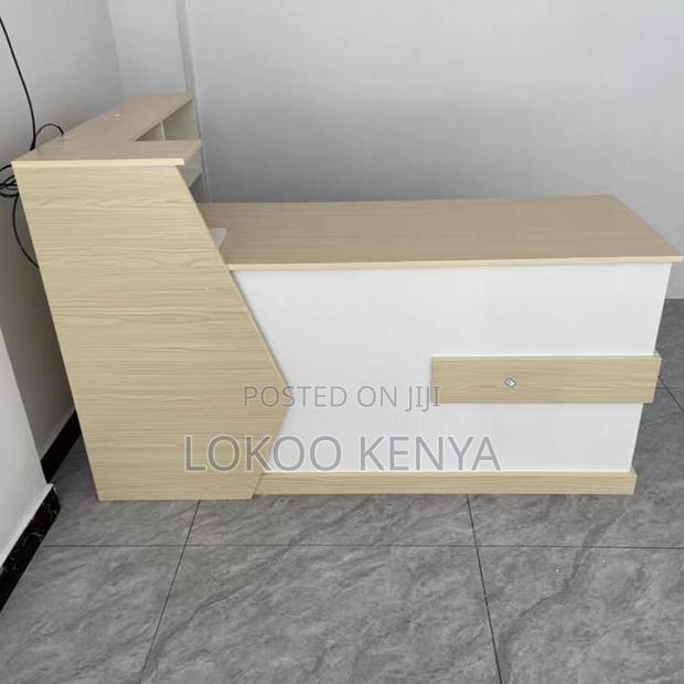 Office Desk: 1200mm Front MDF Reception Desk
