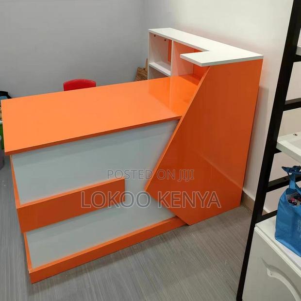 Office Desk: 1200mm Front MDF Reception Desk - thumbnail 5