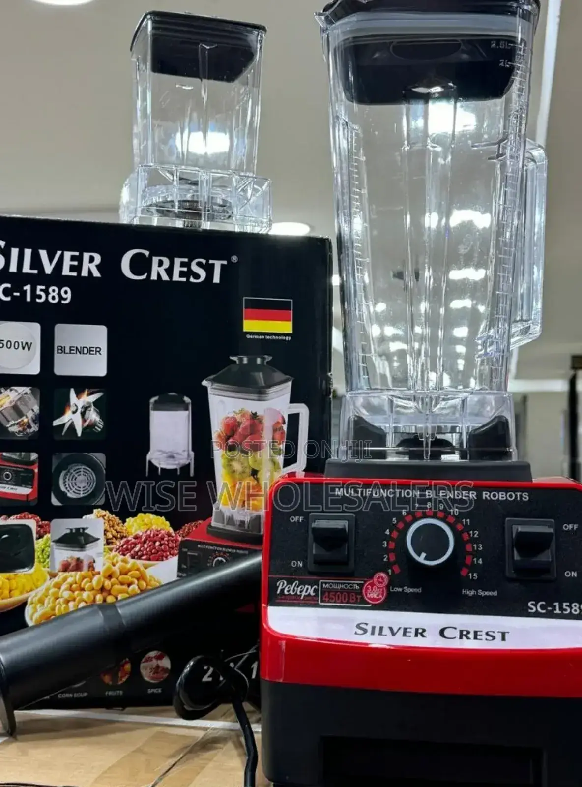 2 In 1 Silvercrest Blenders Available  In  Red Only