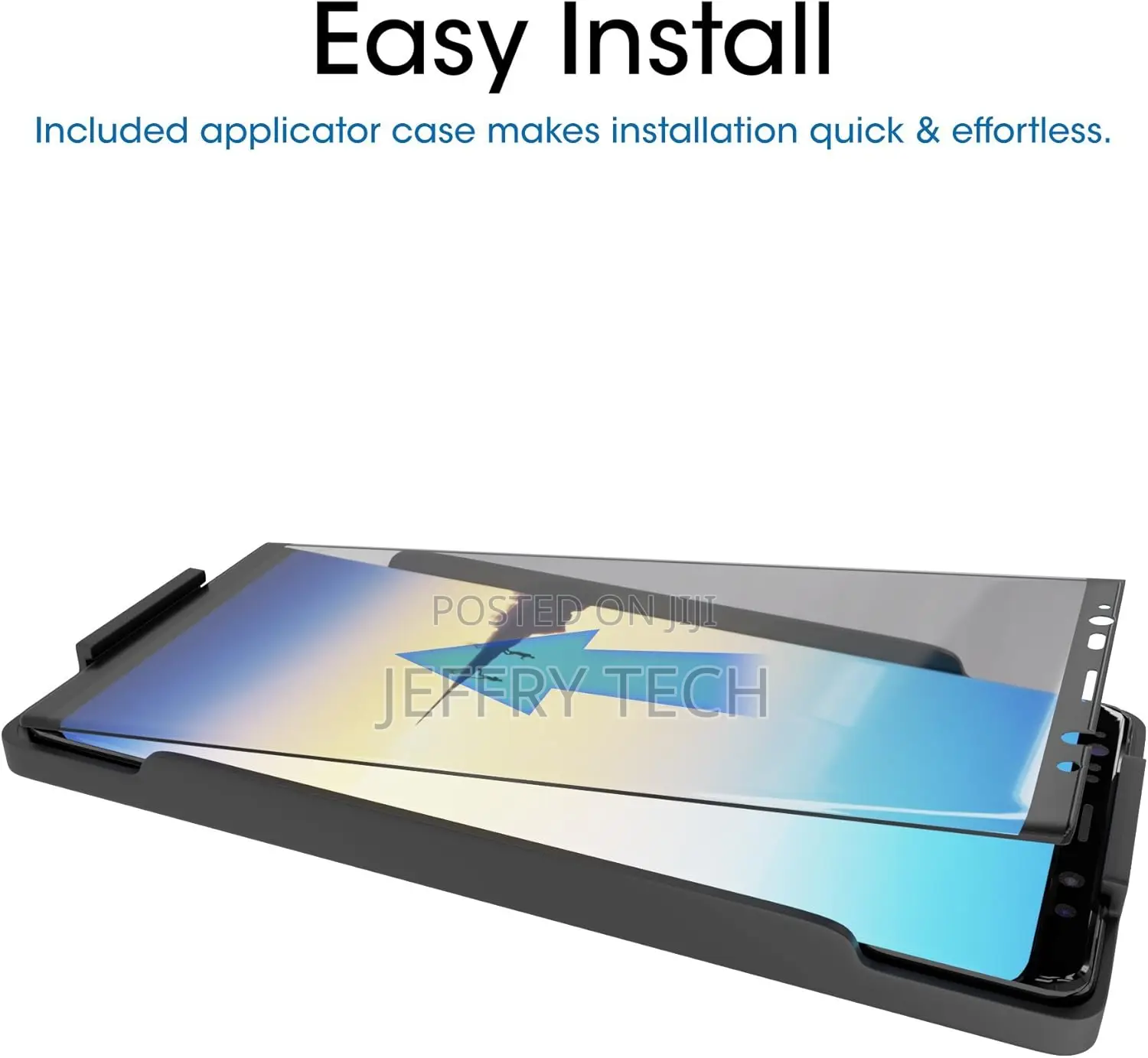 Amfilm Glass Protector for Galaxy Note 8 Fingerprint Works