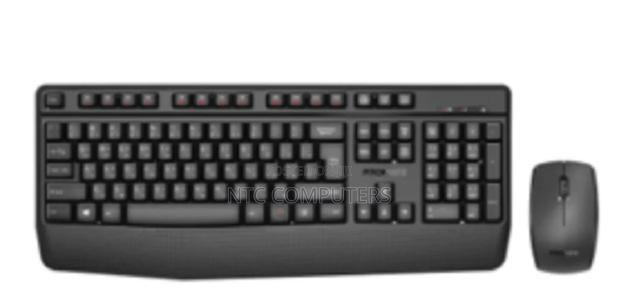 Promate Ergonomic Wireless Multimedia Keyboard and Ambidext