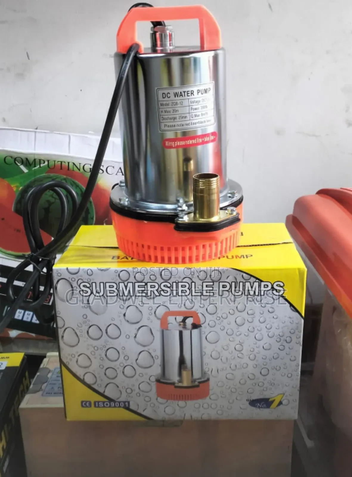 Solar Pump Submassible Shallow Well Pump 280watts Solar/20m