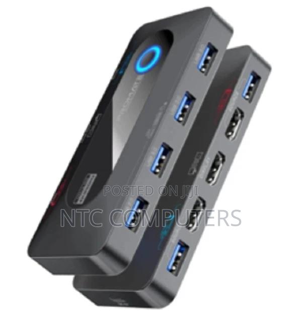 Promate at 60hz KVM Switch W/ Built in Usb Hub, With 2 *