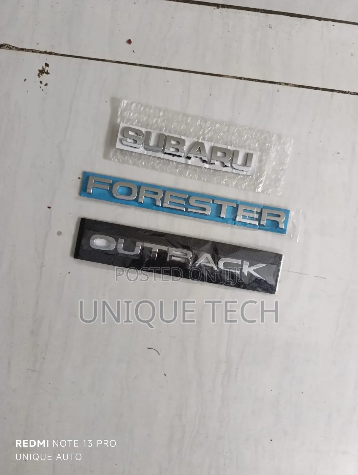 Shiny Chrome Stickers for Subaru Outback Forester