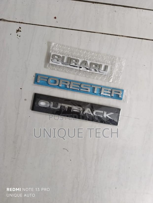Shiny Chrome Stickers for Subaru Outback Forester