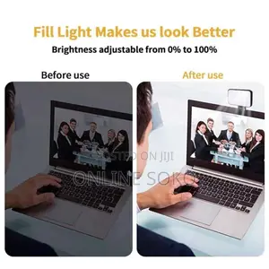 Rechargeable Selfie Fill Light Clip on for Phones, Laptop