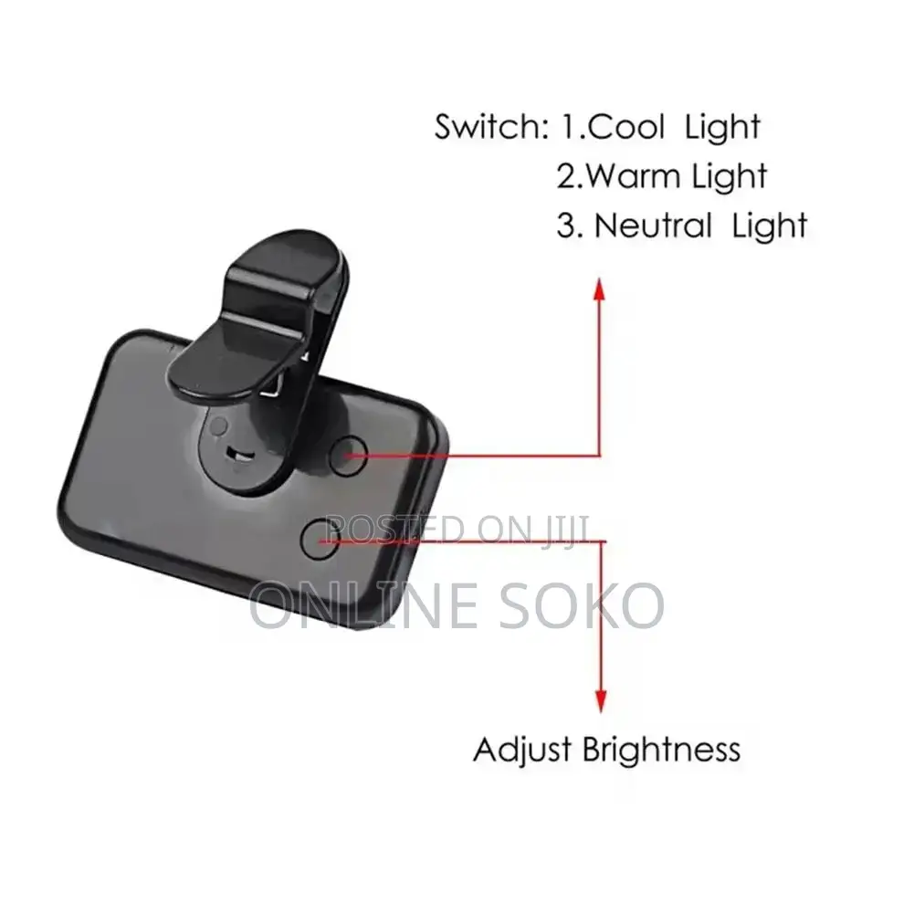 Rechargeable Selfie Fill Light Clip on for Phones, Laptop