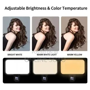 Rechargeable Selfie Fill Light Clip on for Phones, Laptop