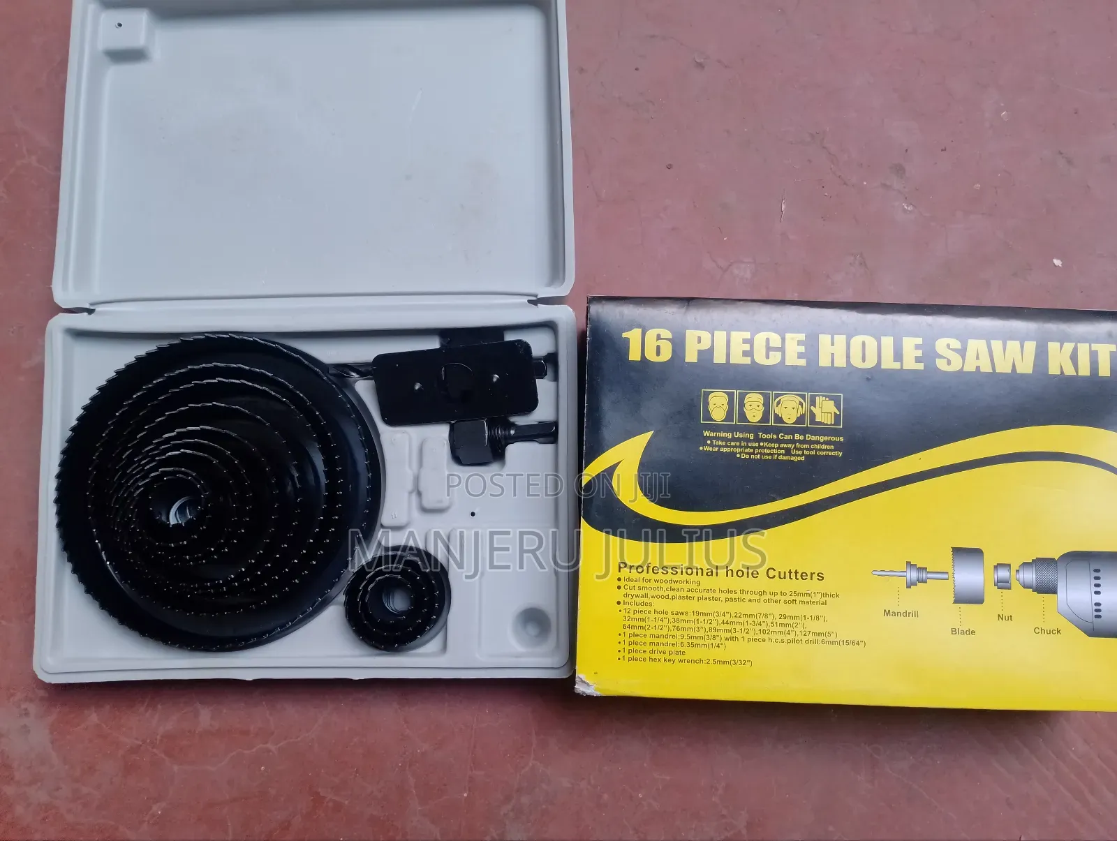 16pc Hole Saw Kit